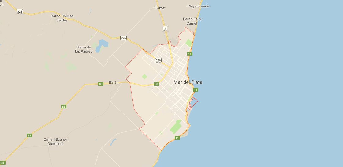 ᐈ MAPA de Mar del Plata 🌍 ¿Dónde Queda y Cómo Llegar? (Ubicación y Rutas)