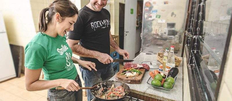 Cocina Hostel Che Lagarto Mar Del Plata Buenos Aires