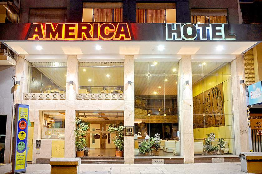 Frente Hotel America Mar Del Plata Buenos Aires